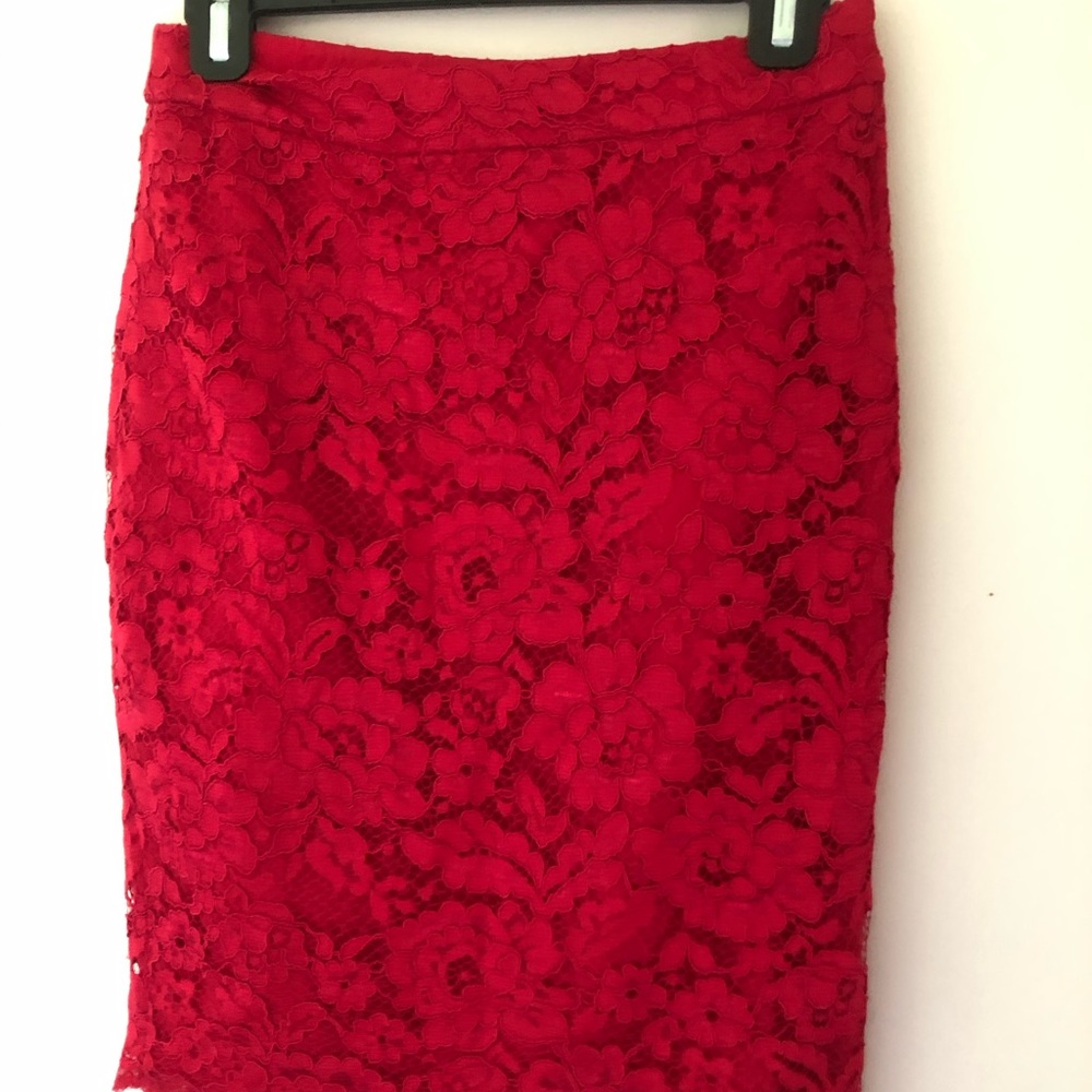Red Laced Skirt